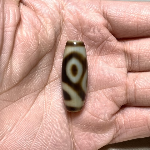 Four Activities Dzi Bead with Blood Spots