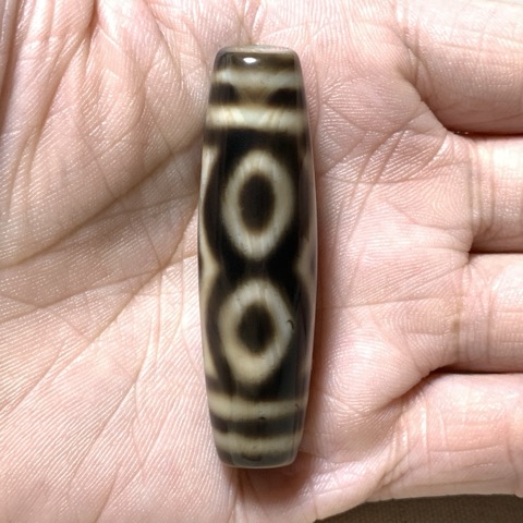 Three Buddha Eyed Dzi Bead