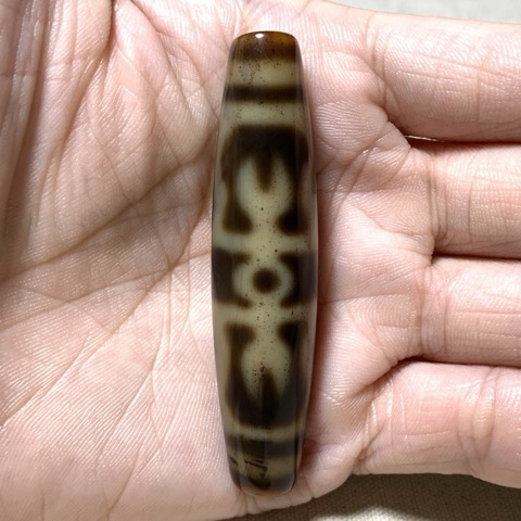 Dorje Dzi Bead with Blood Spots