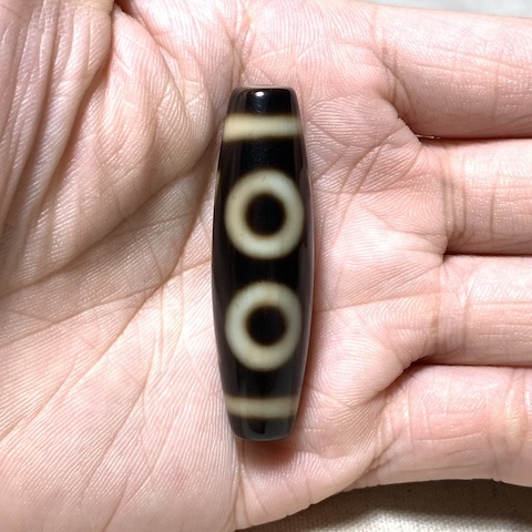 Two Eyed Dzi Bead
