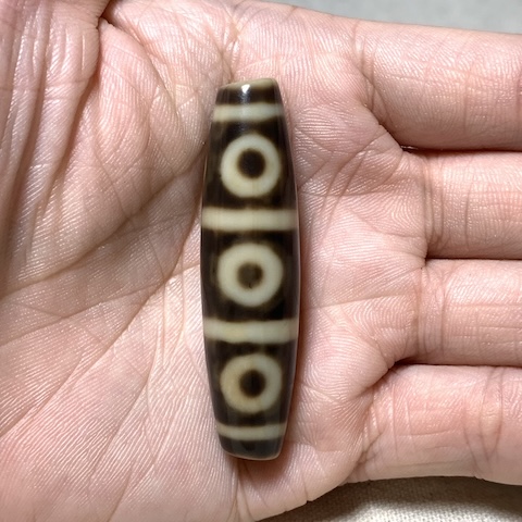 Nine Eyed Dzi Bead