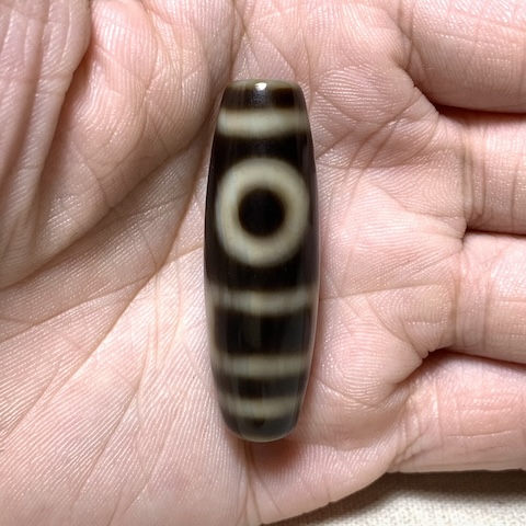 Sakor Namkor Dzi Bead with Blood Spots