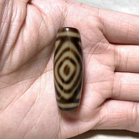 Three Eyed Dzi Bead