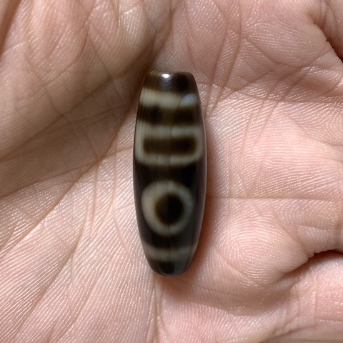 Sakor Namkor Dzi Bead with Blood Spots