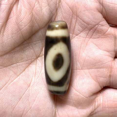 Three Eyed Dzi Bead