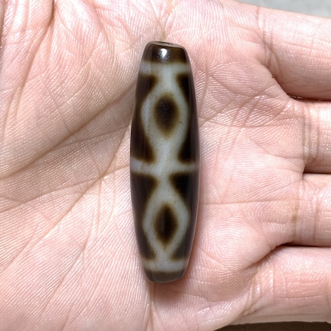 Dorje Dzi Bead with Blood Spots