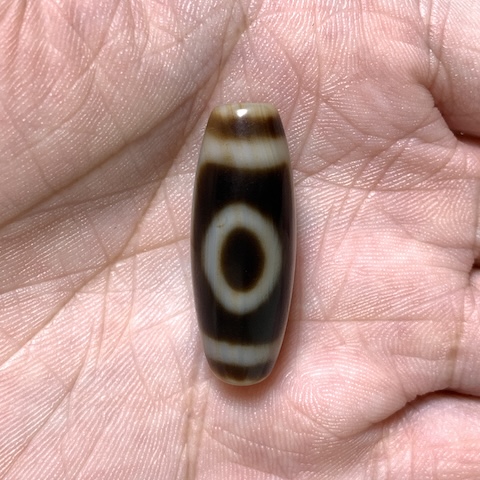 Sakor Namkor Dzi Bead with Blood Spots