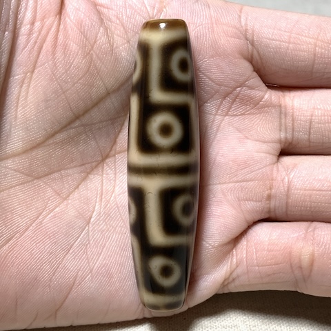 Twelve Eyed Dzi Bead